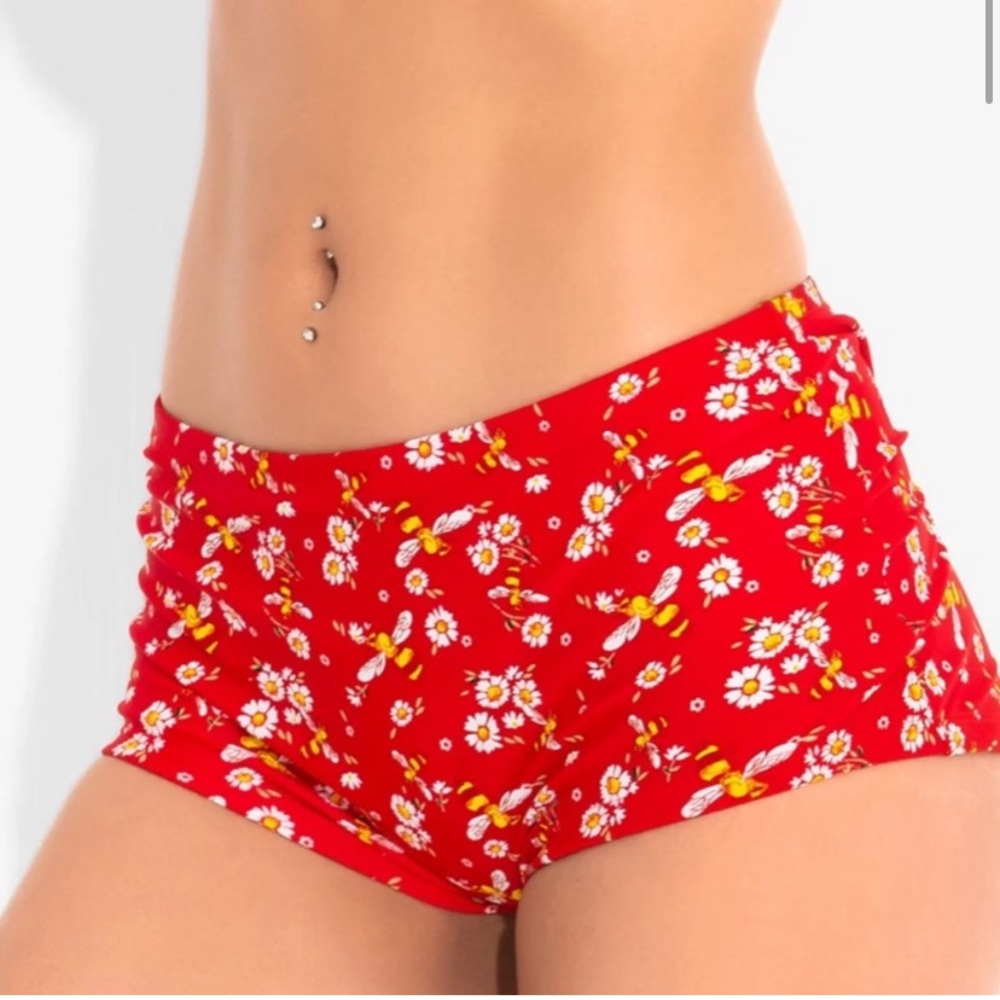 Daisy & Bumble Bee Halter Swim Bottoms sz 3XL